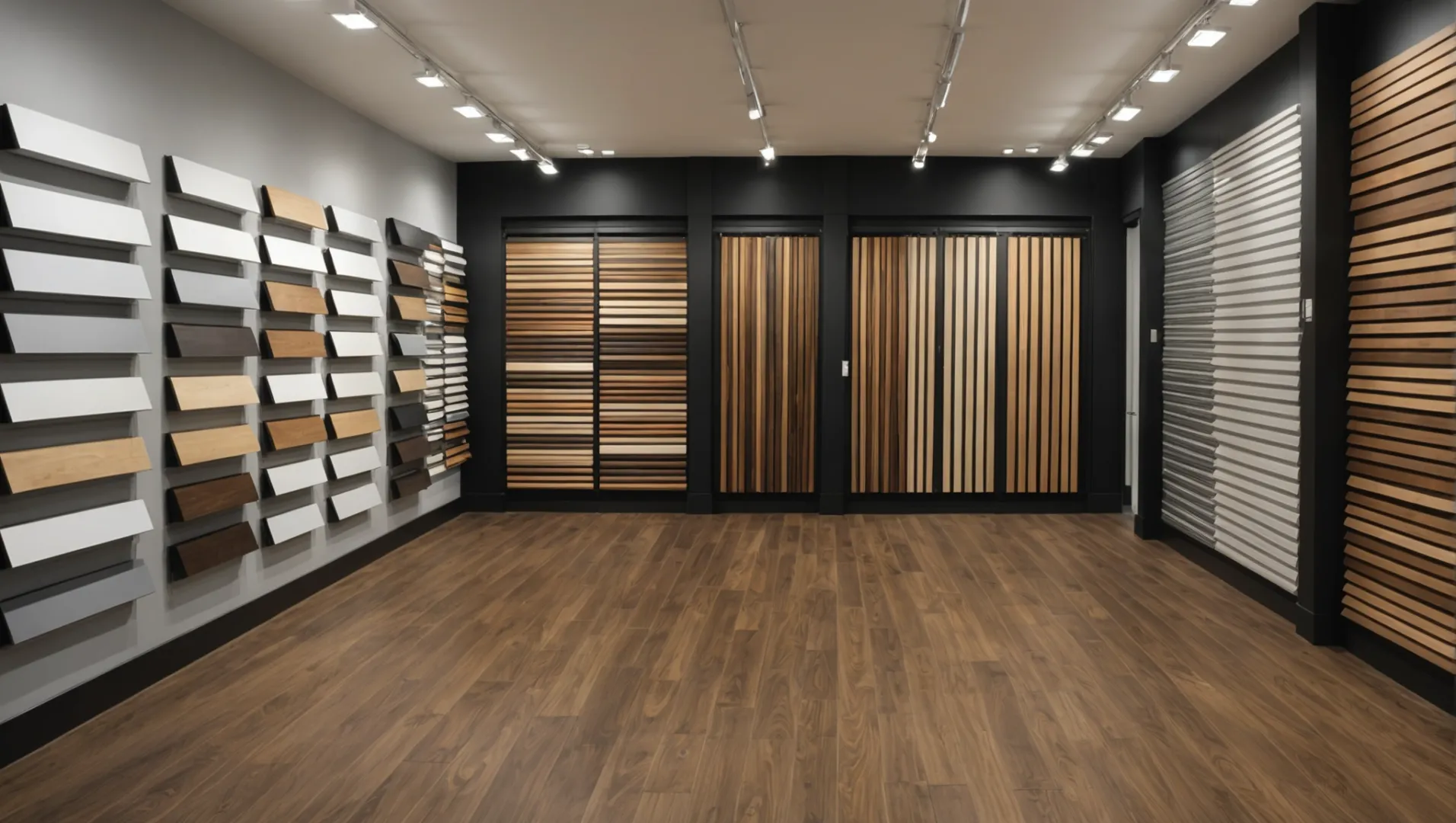 Various skirting boards displayed with labels highlighting their features and materials.