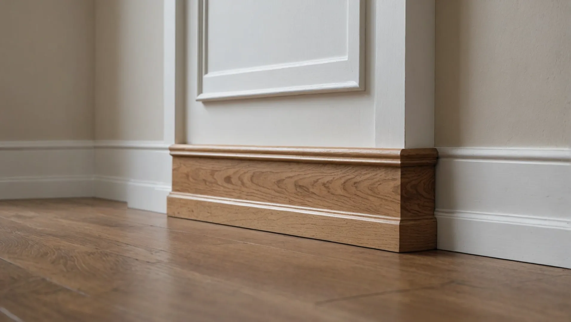 Various skirting board styles and materials for home decor
