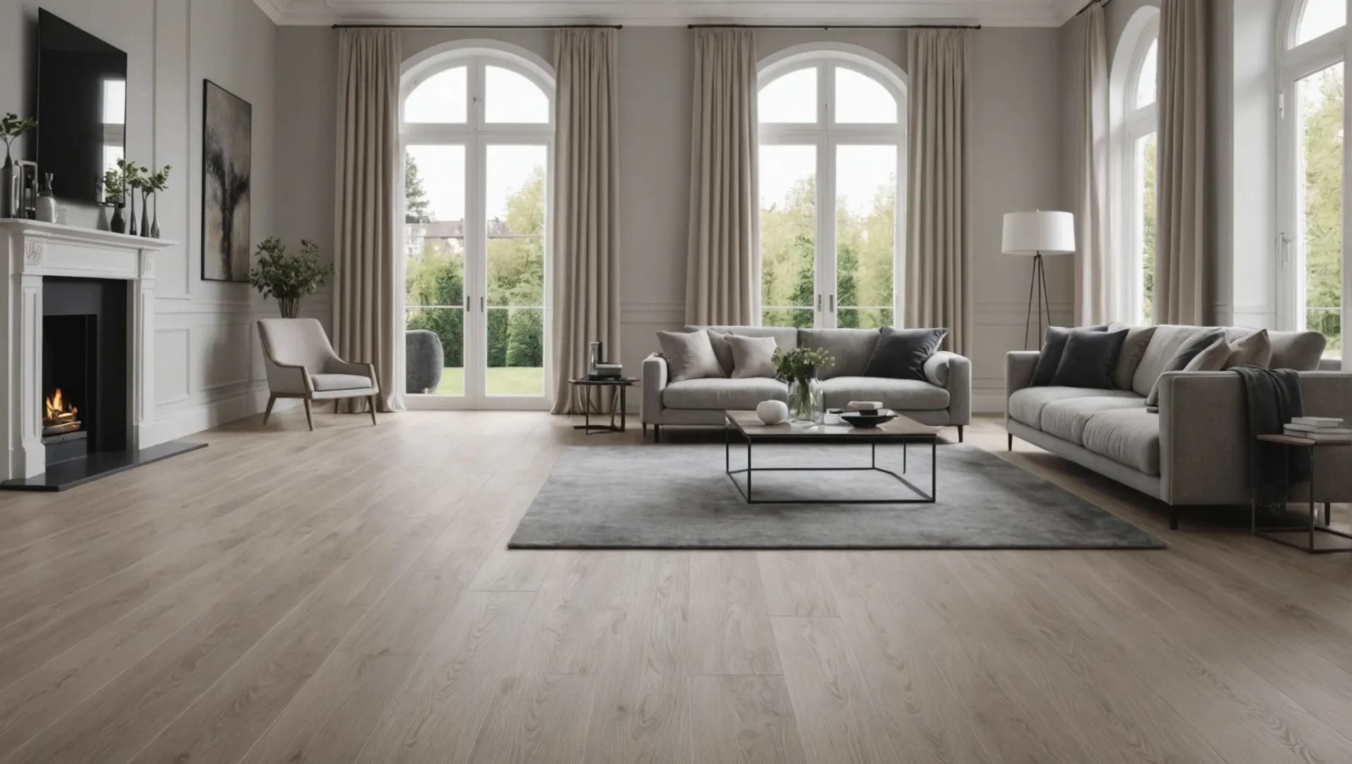 Floor Skirting in Interior Design Elegant living room showcasing detailed floor skirting