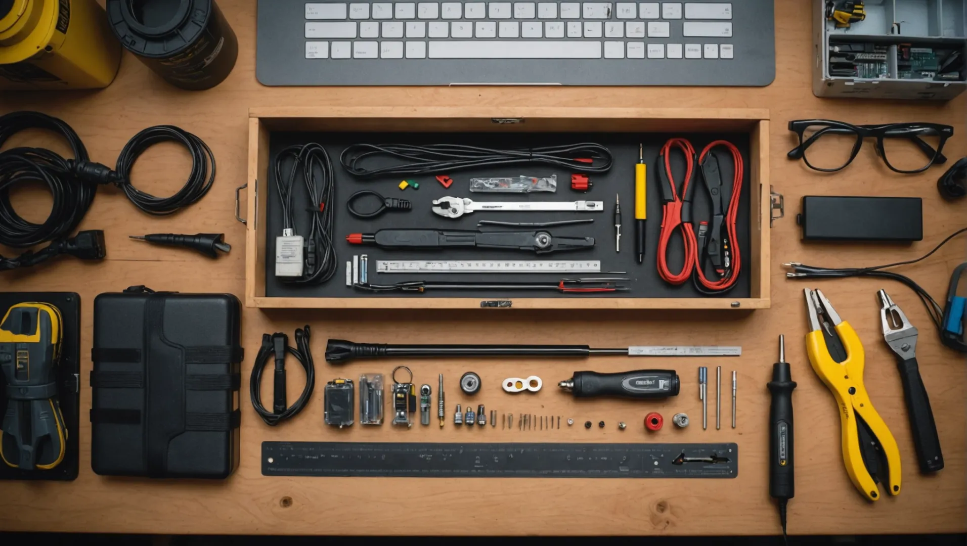 Tools and materials for hardwiring LED strip lights