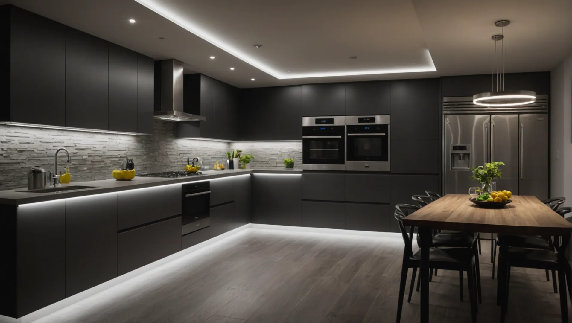 Various LED strip widths showcasing different lighting applications