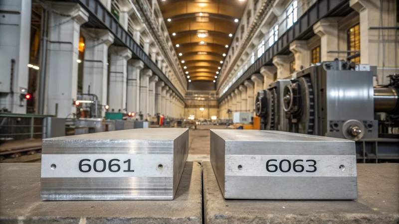 Comparison of aluminum alloys 6061 and 6063