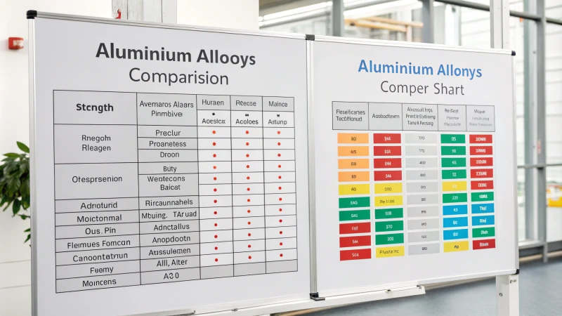 Comparison chart of aluminum alloys