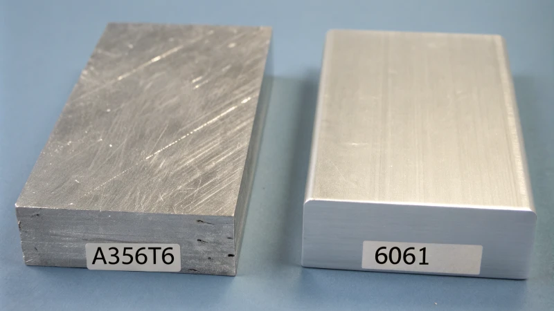 Comparison of A356T6 and 6061 aluminum samples