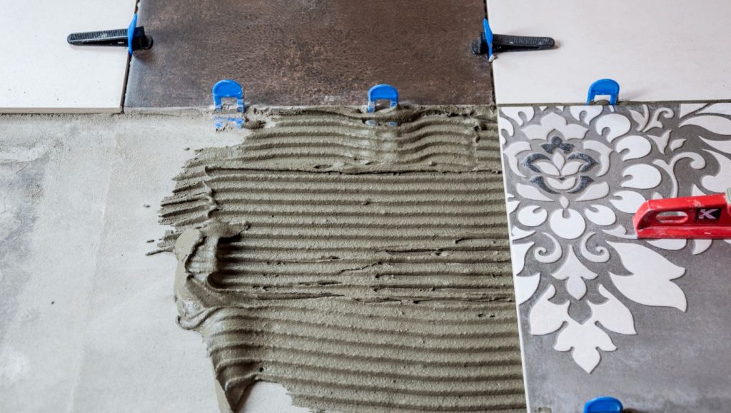 ceramic wall tiles on the floor