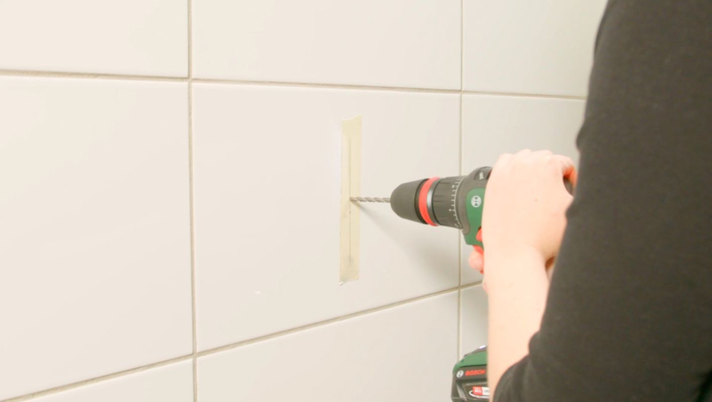 drilling into tiles