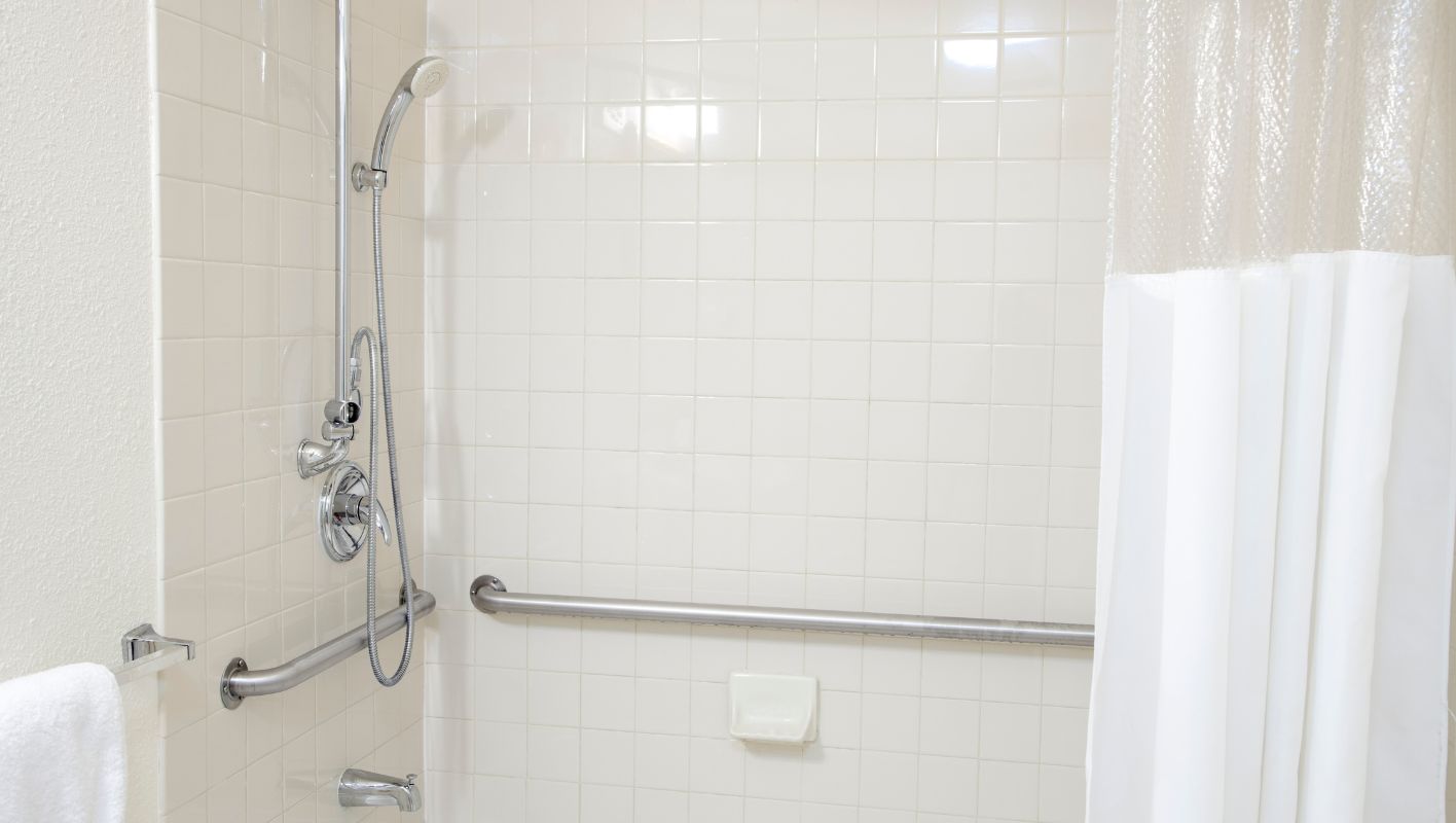 Grab Bars in Tile Shower grab bars in tile shower
