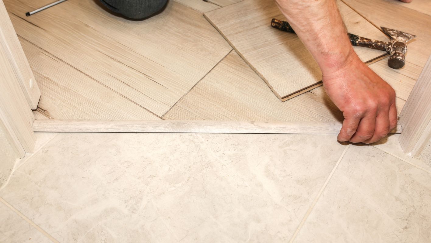 Install a Transition Strip Tile to Wood install a transition strip tile to wood