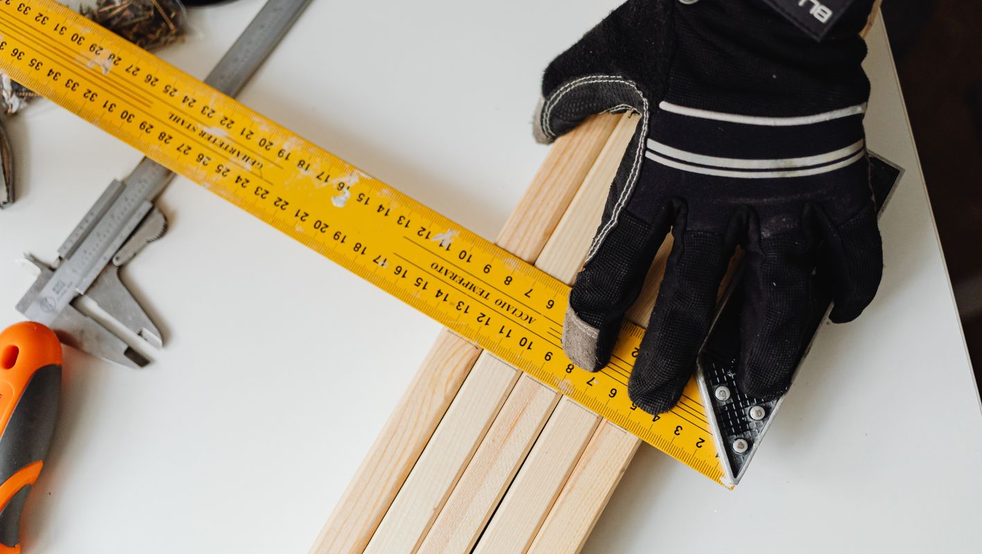 measure and compare tile thickness