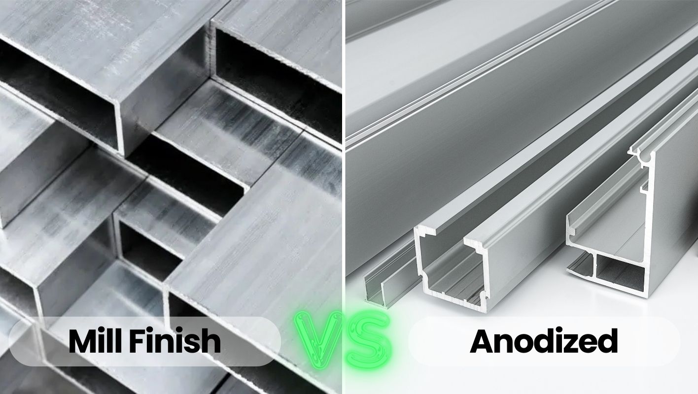 Mill finish vs anodized aluminum