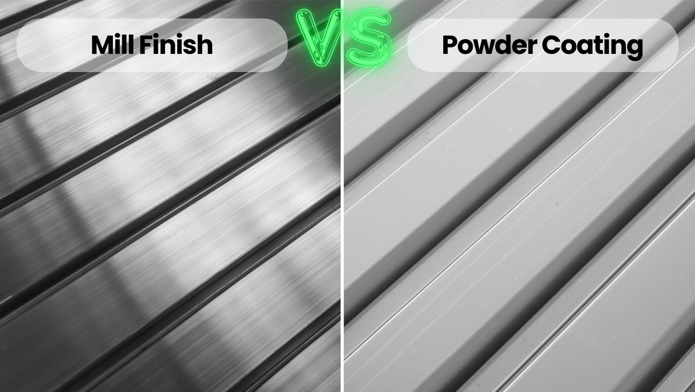 Mill Finish VS Anodized mill finish vs anodized