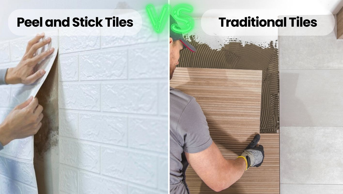 peel and stick tiles vs traditional tiles