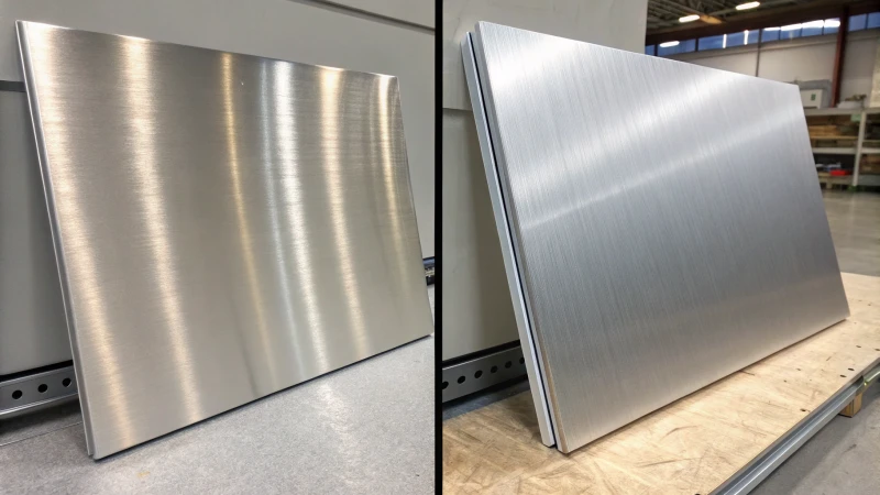 Comparison of polished and anodized aluminum panels