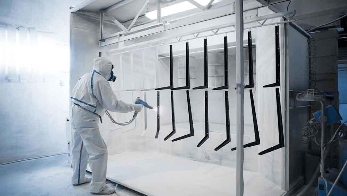 Powder coating process for aluminum