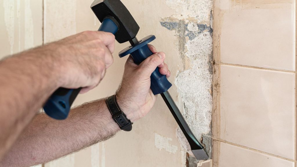 remove tile from wall