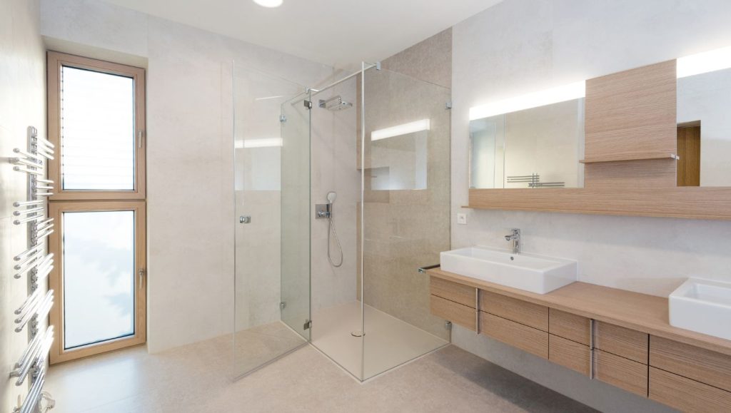 shower floor without a pan