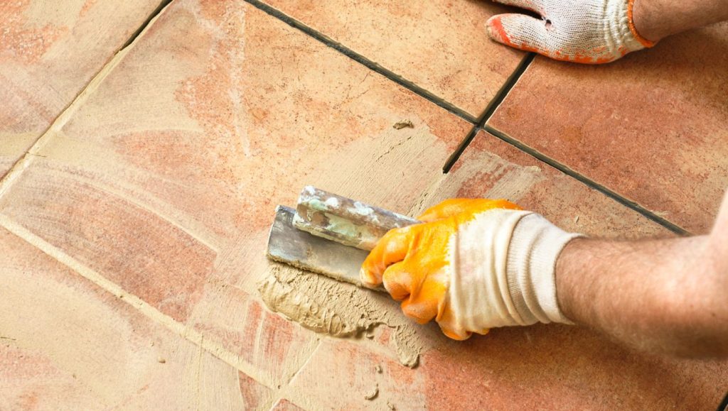 using tile grout