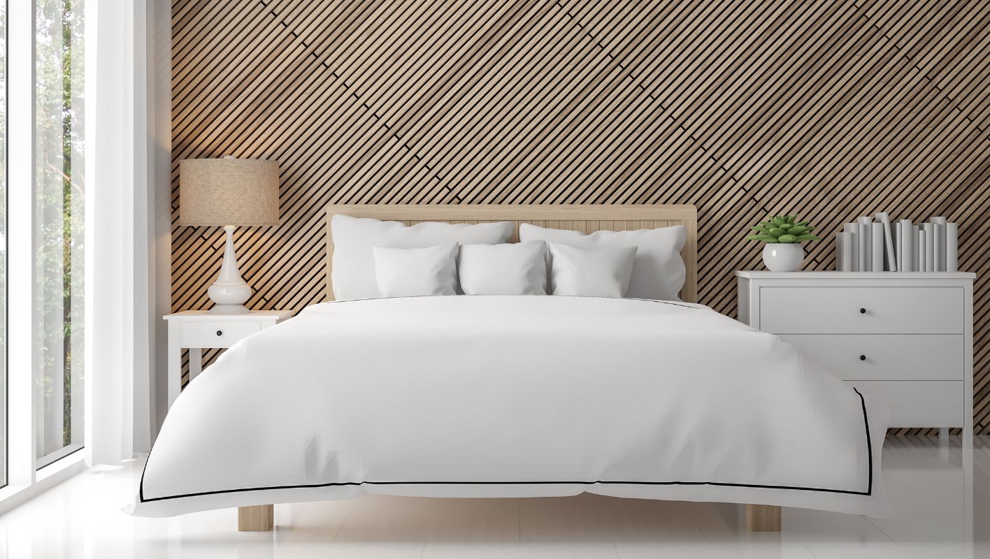 Bedroom wall panelling