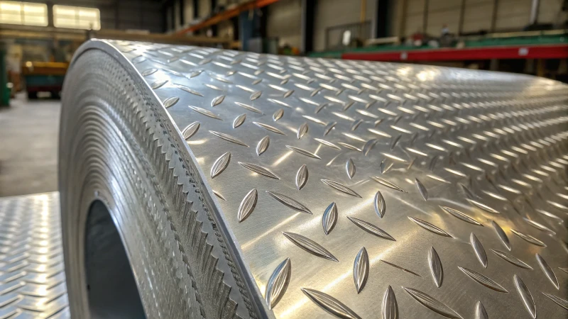 Close-up of Aluminum 5456 alloy surface