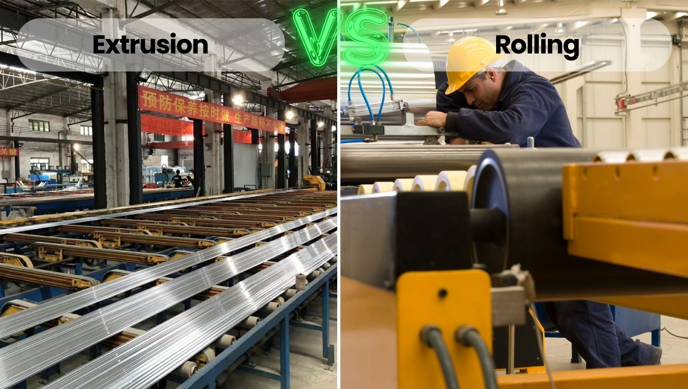 Extrusion VS Rolling extrusion vs rolling