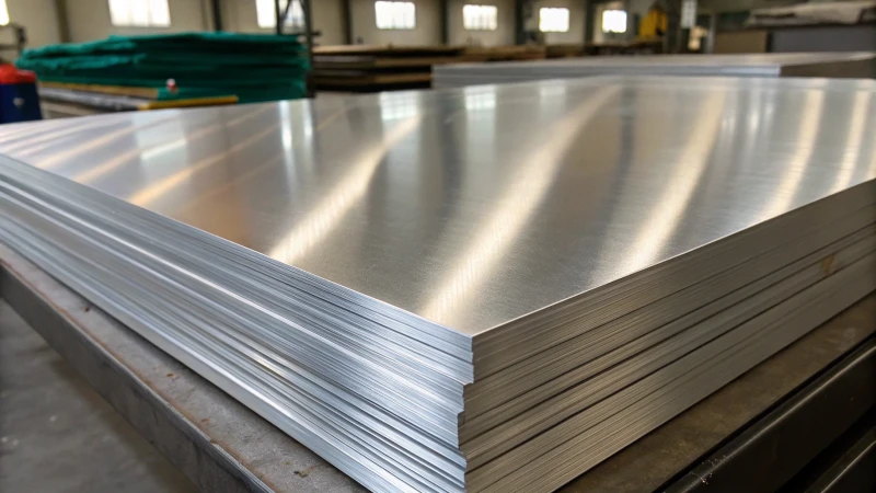 Close-up of a marine-grade aluminum sheet
