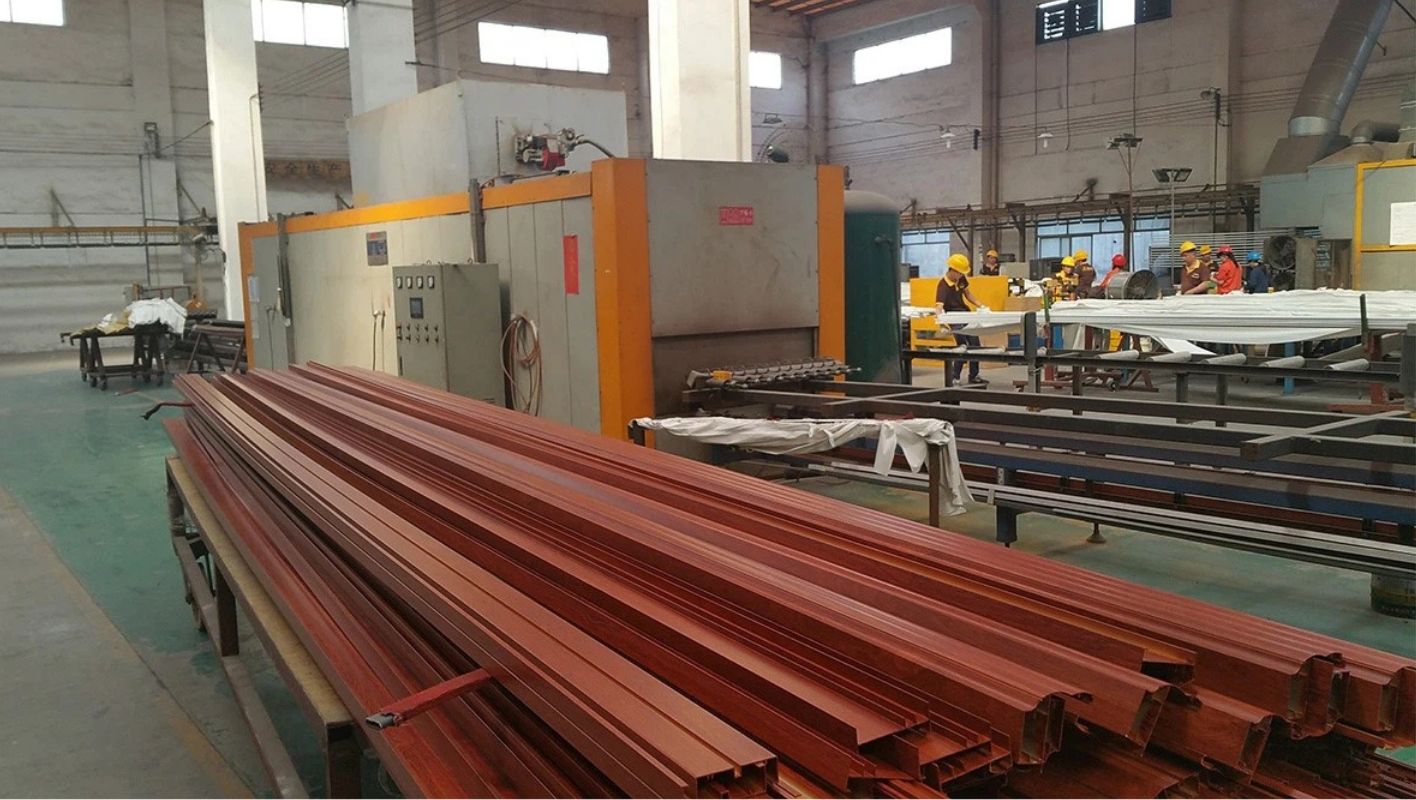 Wood Grain Aluminum Made wood grain aluminum made